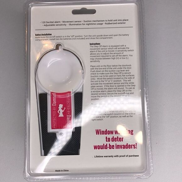 Damsel in Defense Step Off Portable Entry Alarm - Picture 5 of 8